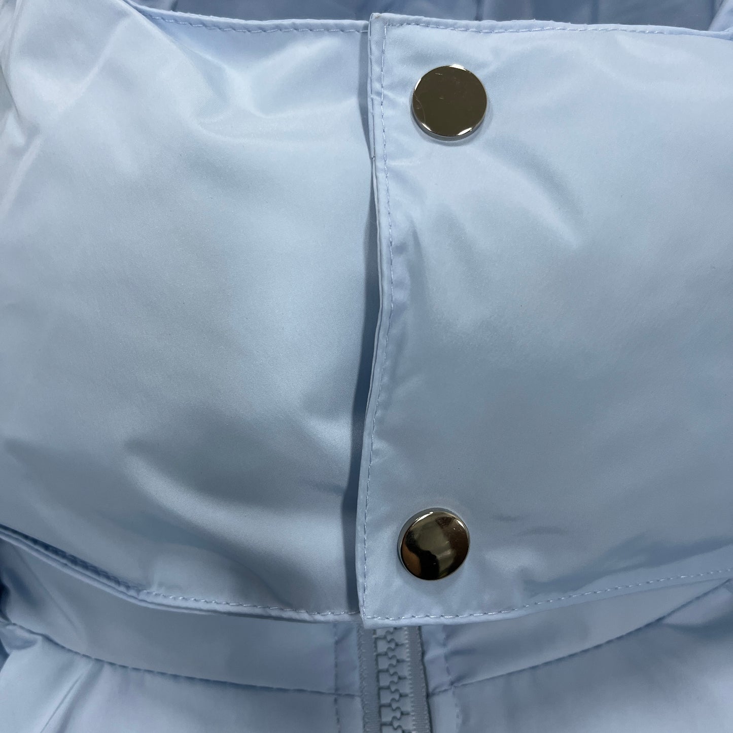 Trapstar Hyperdrive Detachable Hood Puffer Jacket Ice Blue