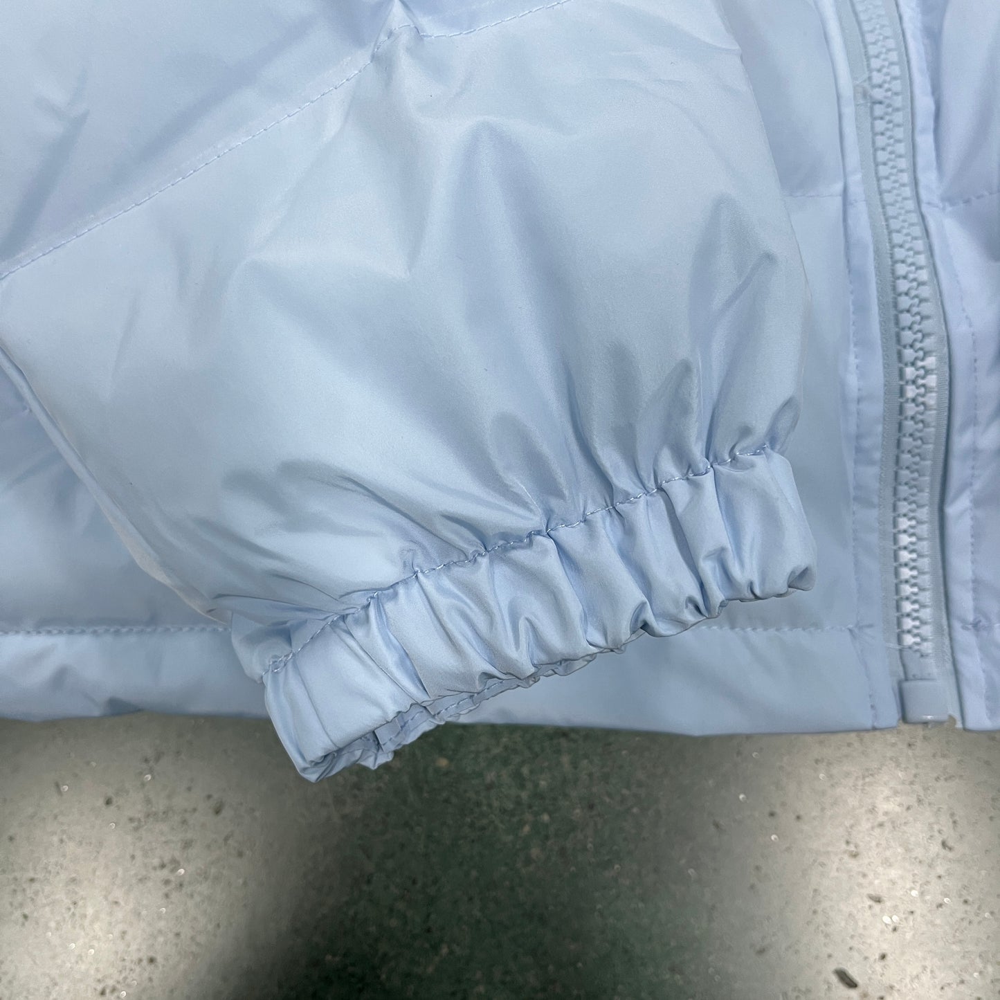 Trapstar Hyperdrive Detachable Hood Puffer Jacket Ice Blue