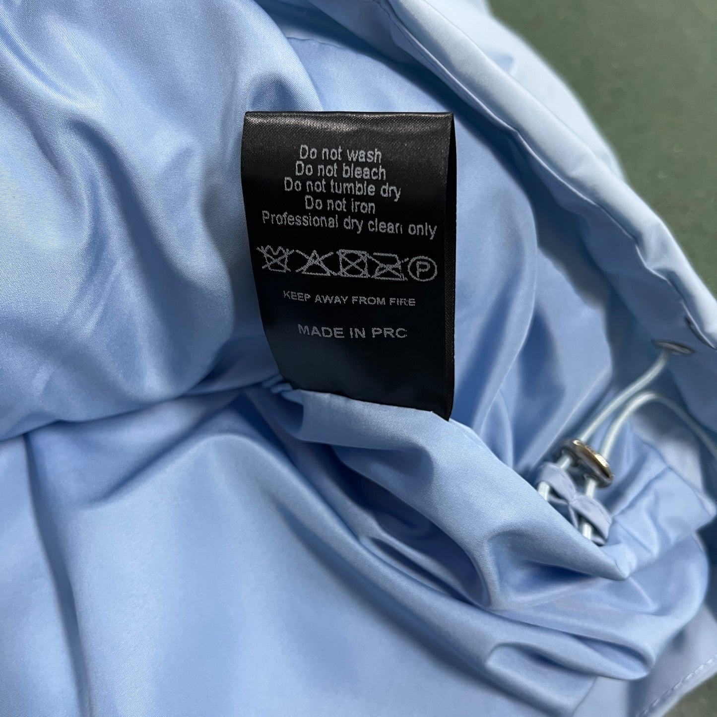 Trapstar Hyperdrive Detachable Hood Puffer Jacket Ice Blue