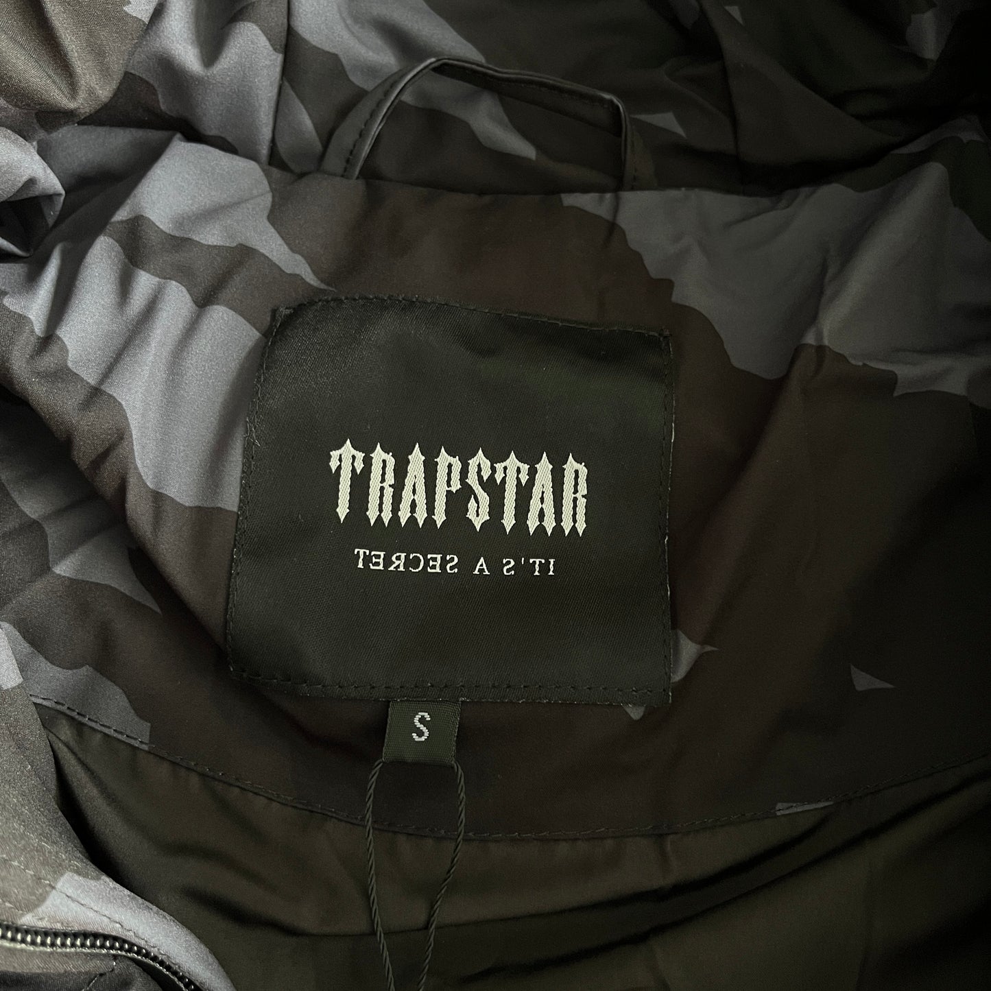 Trapstar Hyperdrive Technical Puffer Jacket Black Tiger Camo