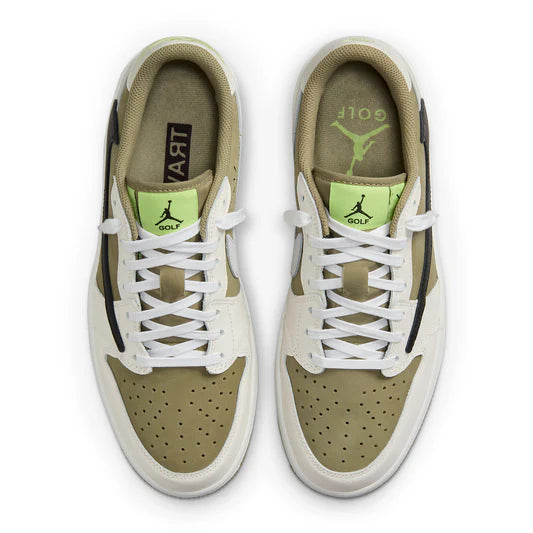 Travis Scott X Air Jordan 1 Low Golf Olive - The Sneaker Dept