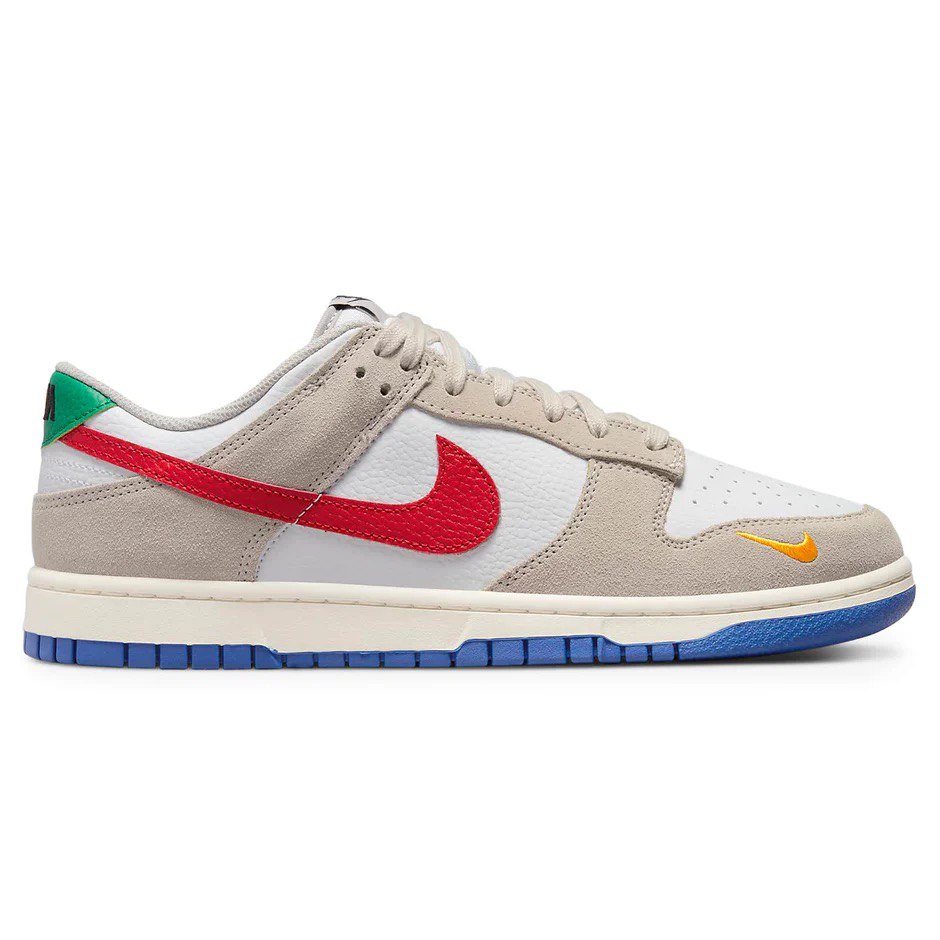 Nike Dunk Low Light Iron Ore Red Blue - The Sneaker Dept