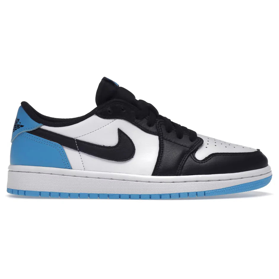 Air Jordan 1 Low Black Dark Powder Blue (W) - The Sneaker Dept