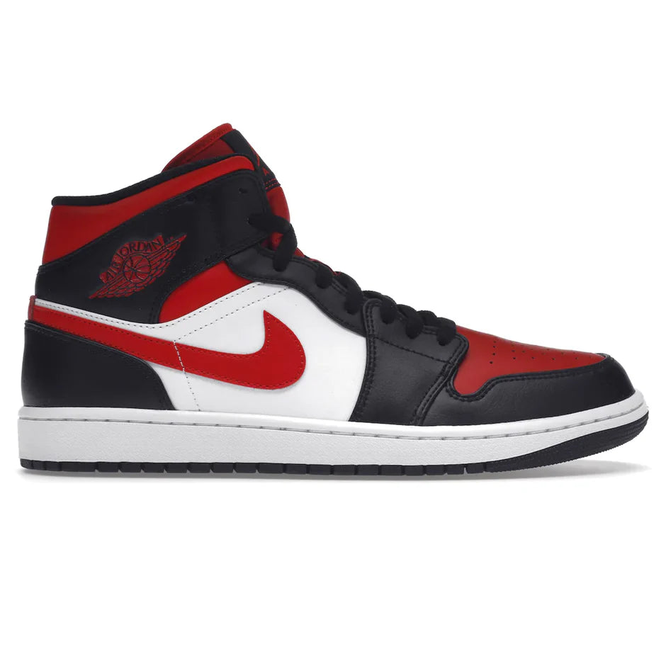 Air Jordan 1 Mid White Black Red (2022) - The Sneaker Dept