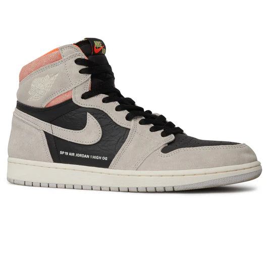 Air Jordan 1 Retro High Neutral Grey Hyper Crimson - The Sneaker Dept