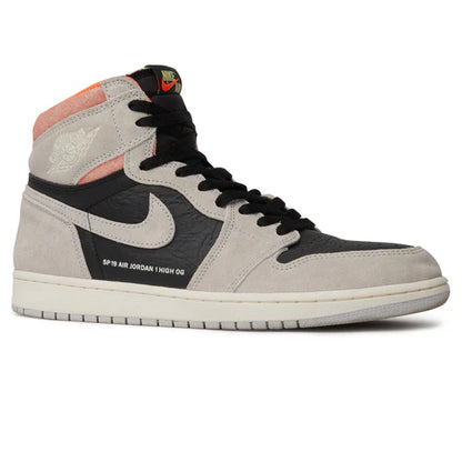 Air Jordan 1 Retro High Neutral Grey Hyper Crimson - The Sneaker Dept