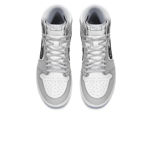 Dior x Air Jordan 1 High OG Grey Sneaker - The Sneaker Dept