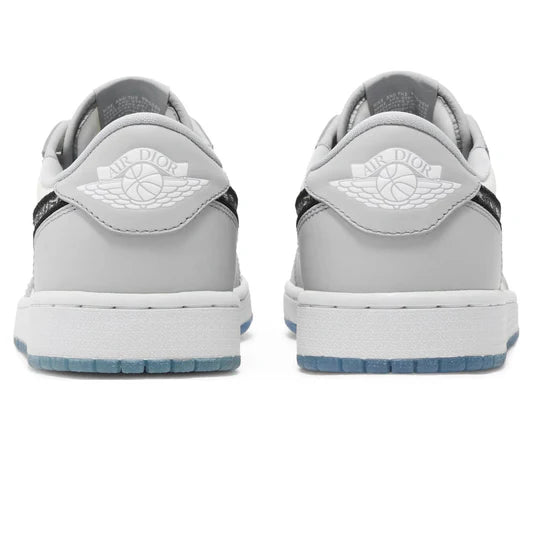 Dior x Air Jordan 1 Low OG Grey Sneaker - The Sneaker Dept