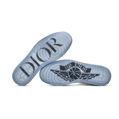 Dior x Air Jordan 1 Low OG Grey Sneaker - The Sneaker Dept