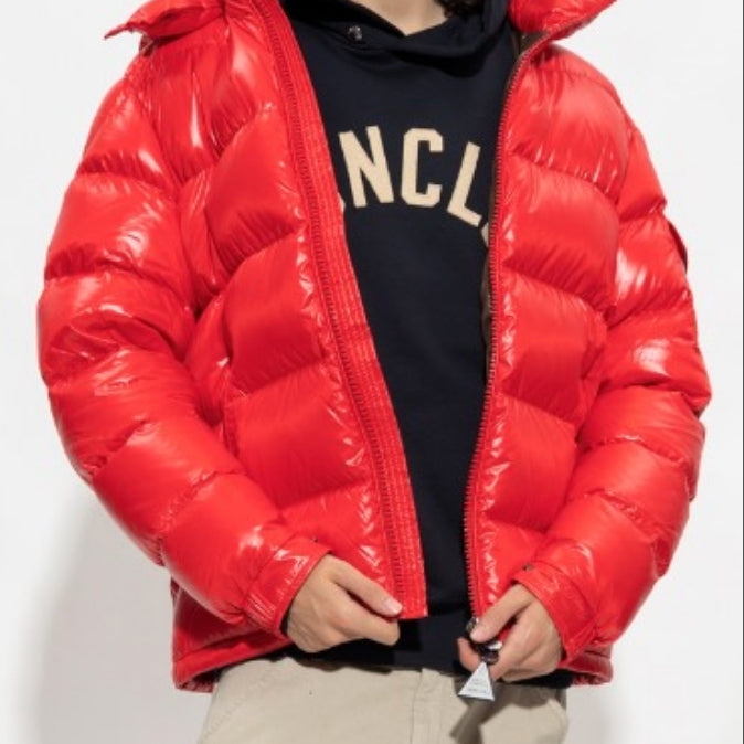 Moncler Men's Maya Down Jacket Red