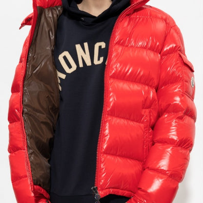 Moncler Men's Maya Down Jacket Red