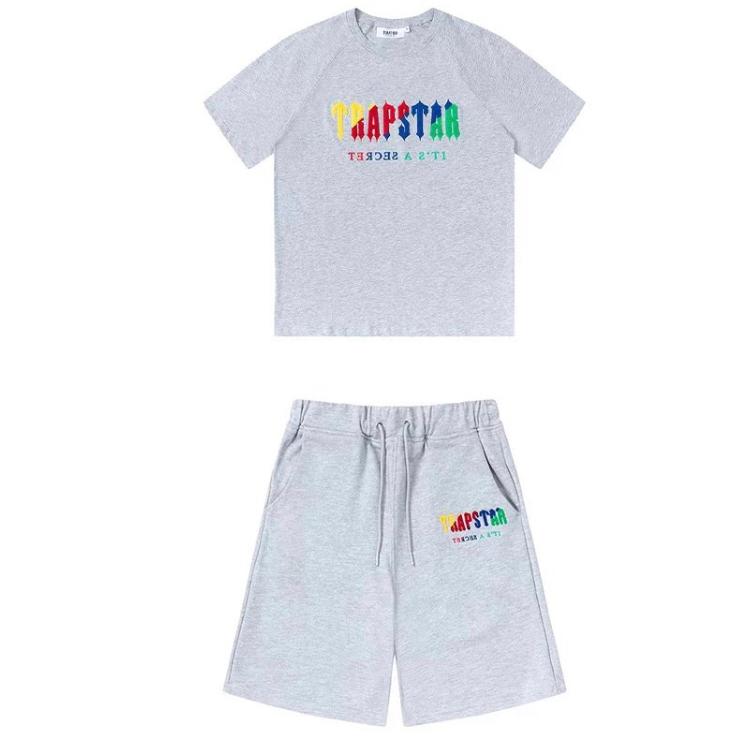 Trapstar Tracksuit Set Men Short Sleeve+Shorts