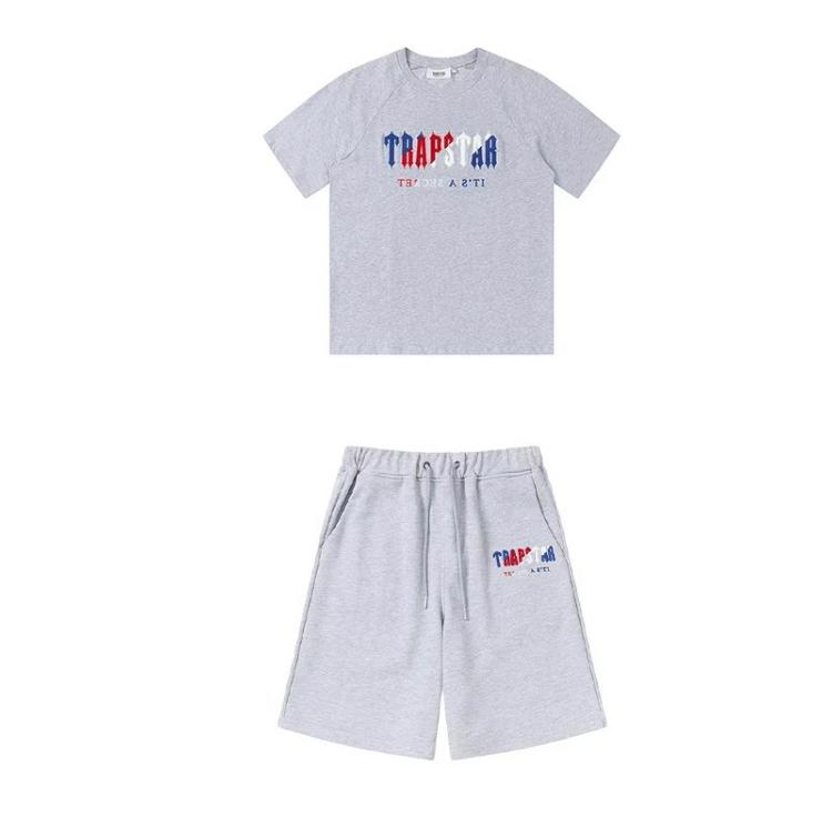 Trapstar Tracksuit Set Men Short Sleeve+Shorts