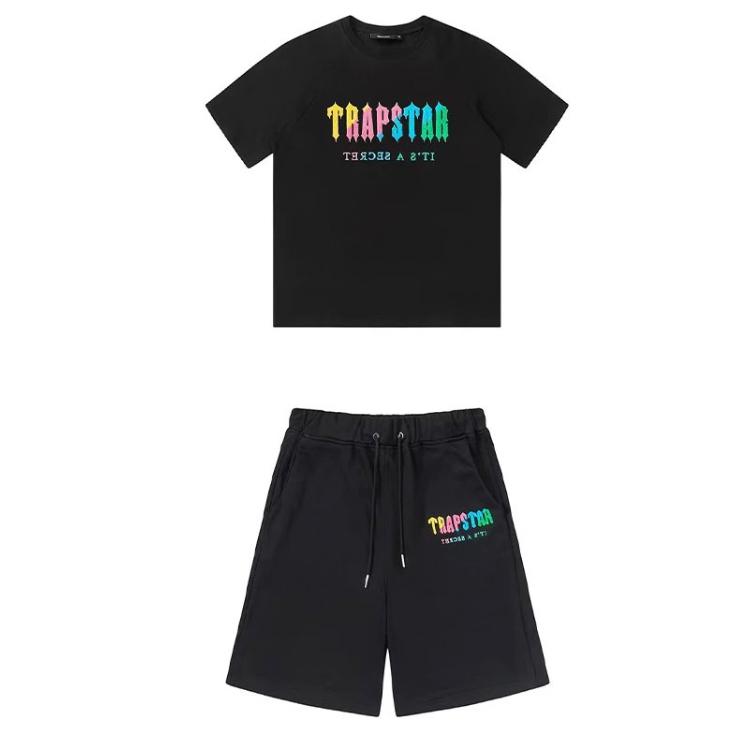 Trapstar Tracksuit Set Men Short Sleeve+Shorts