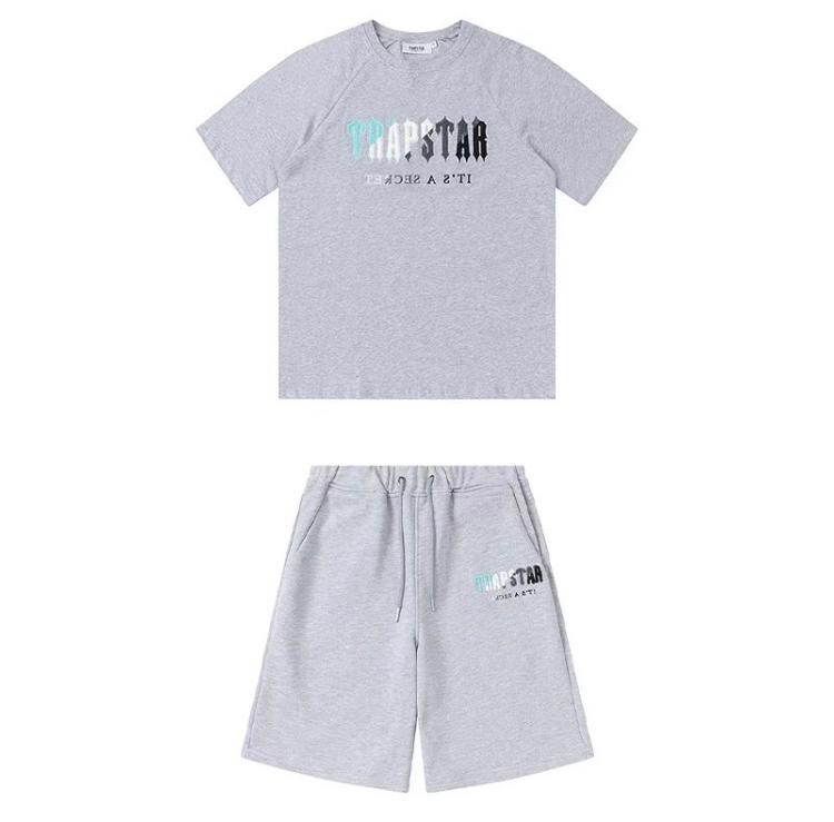 Trapstar Tracksuit Set Men Short Sleeve+Shorts