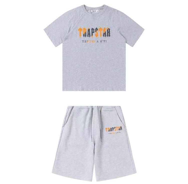 Trapstar Tracksuit Set Men Short Sleeve+Shorts
