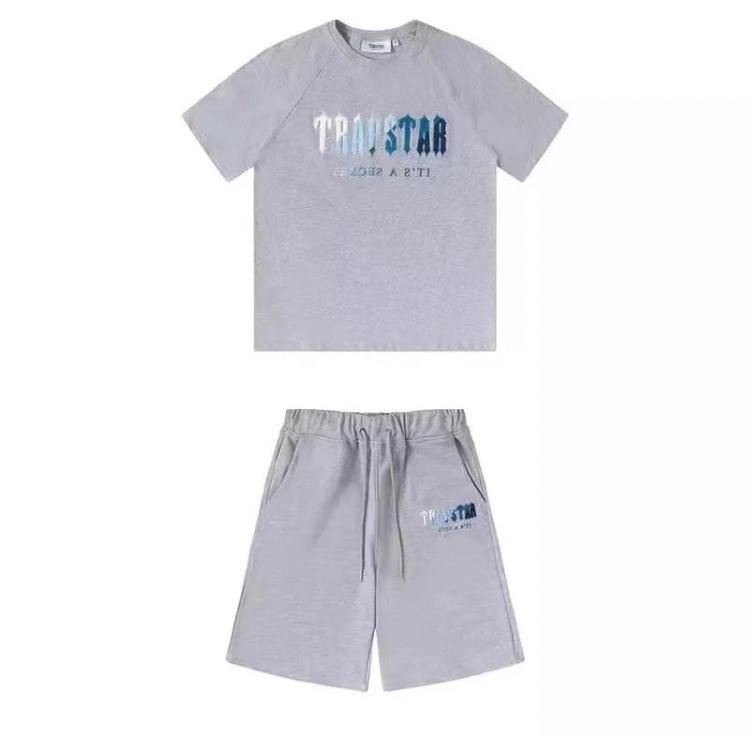 Trapstar Tracksuit Set Men Short Sleeve+Shorts