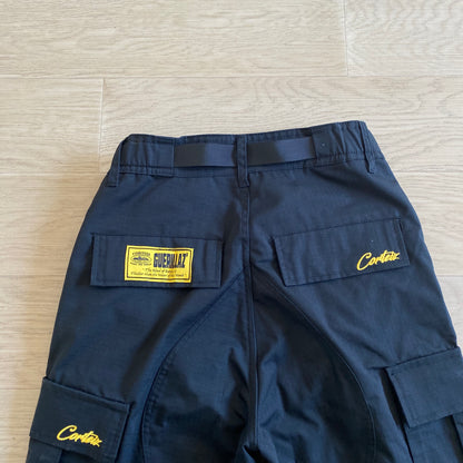 Corteiz Black Yellow Logo Cargo