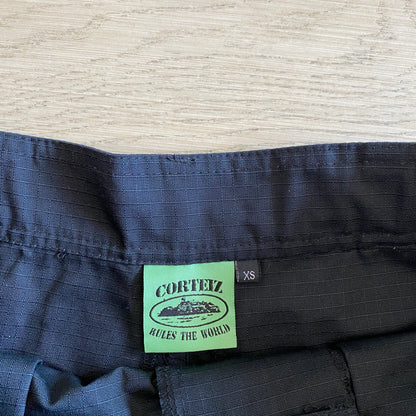 Corteiz Black Green Logo Cargo