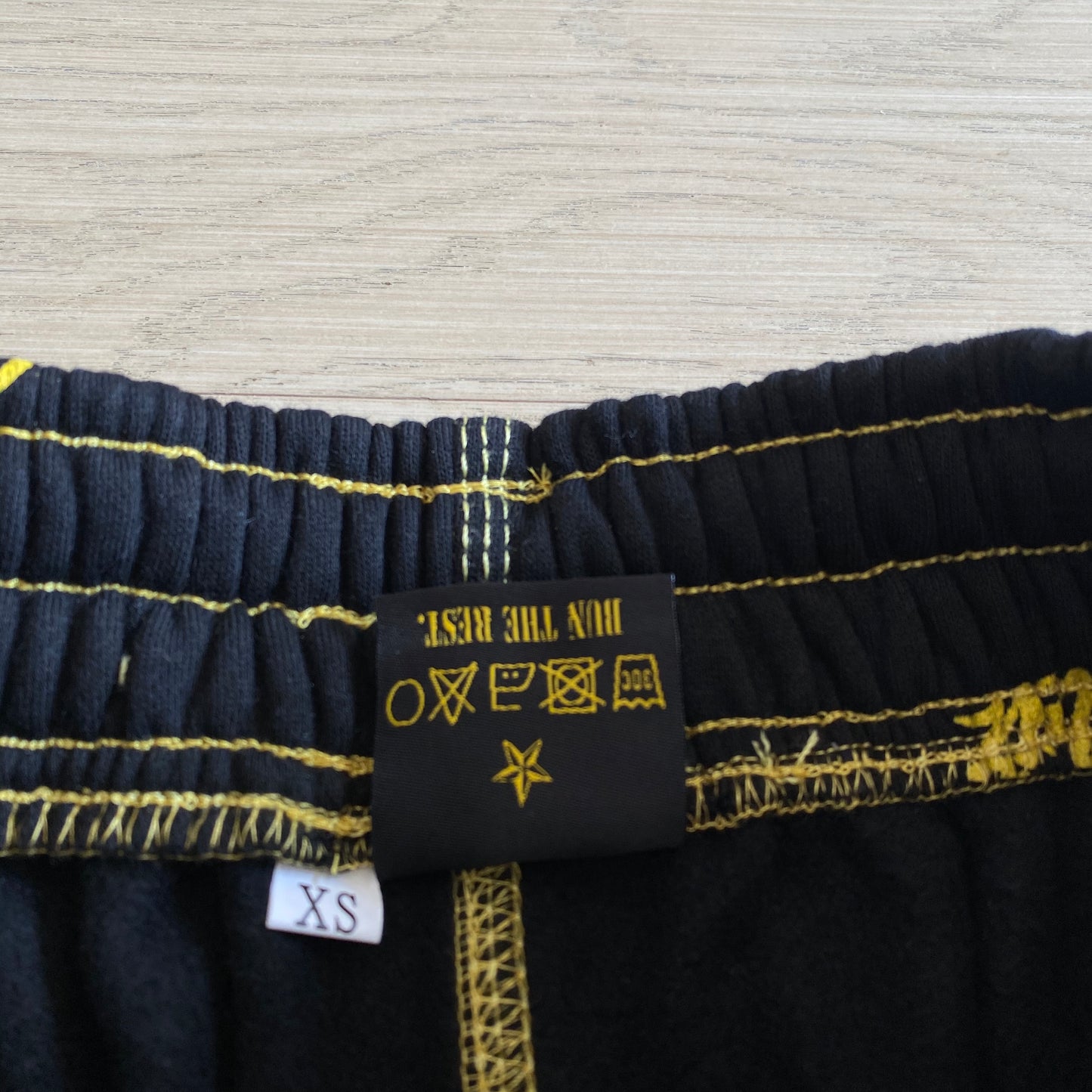 Corteiz Black Yellow Joggers