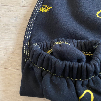 Corteiz Black Yellow Joggers