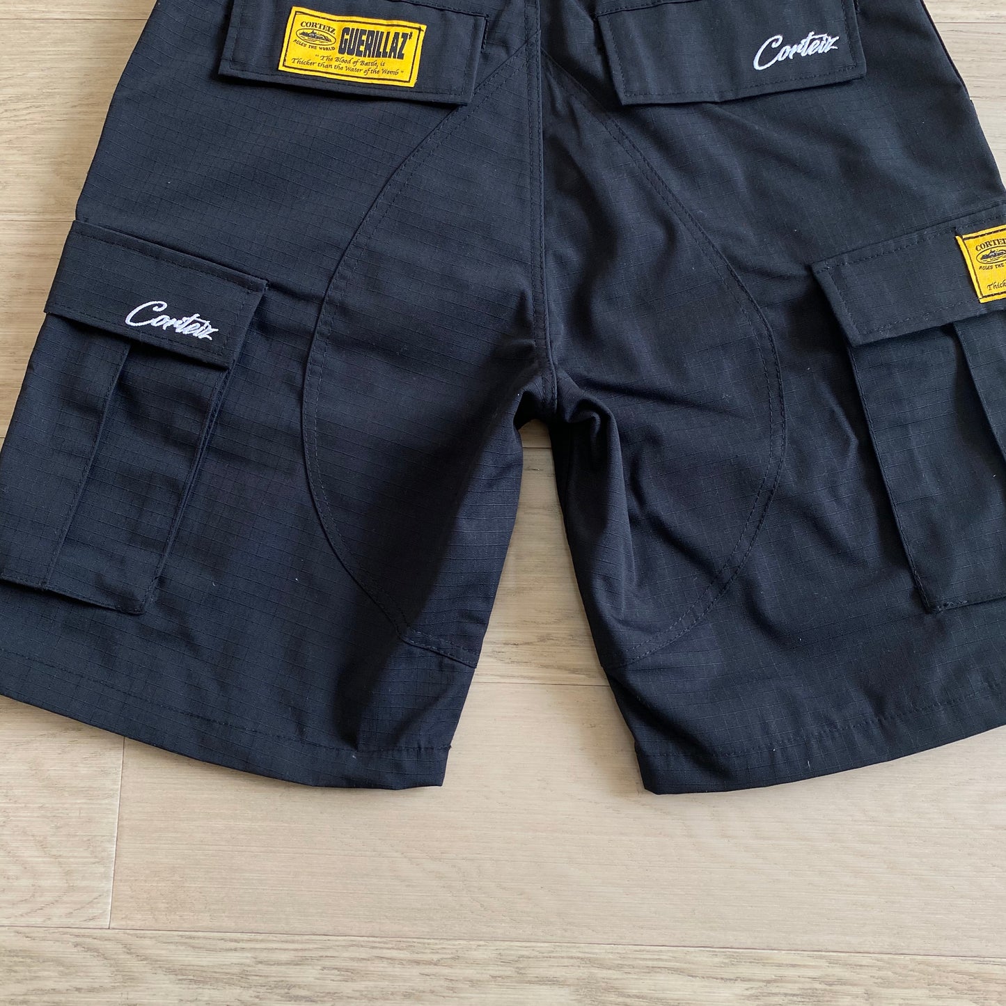 Corteiz OG Cargo Shorts Black