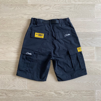 Corteiz OG Cargo Shorts Black