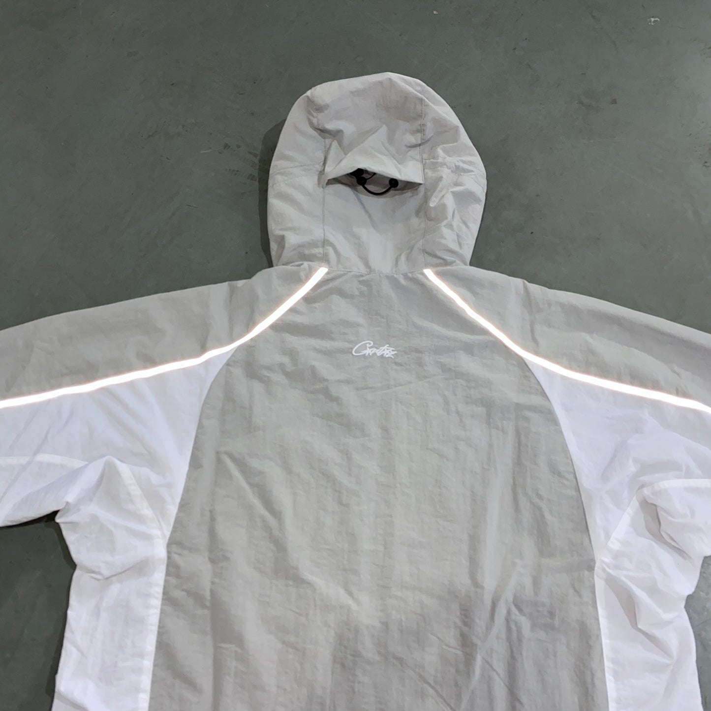 Corteiz Alcatraz Sun & Rain Windbreaker Grey White