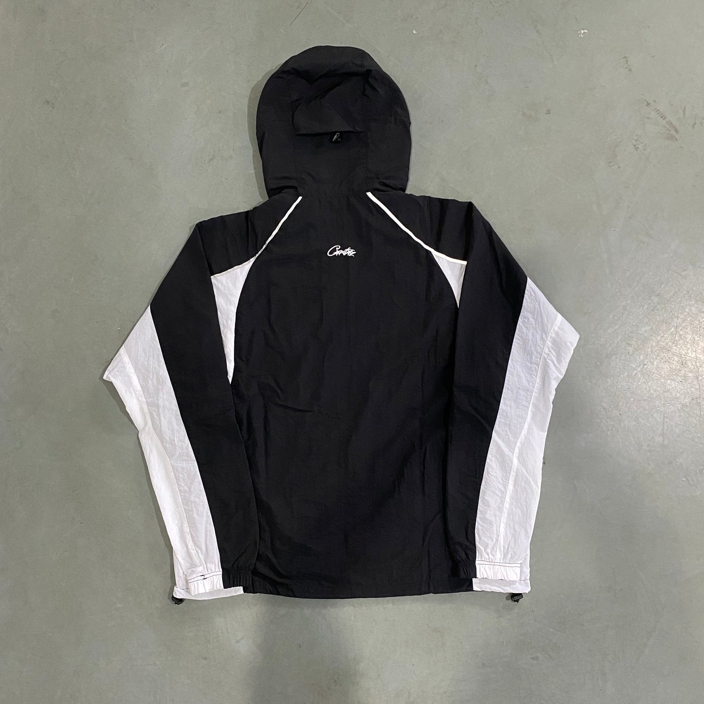 Corteiz Alcatraz Sun & Rain Windbreaker Black White