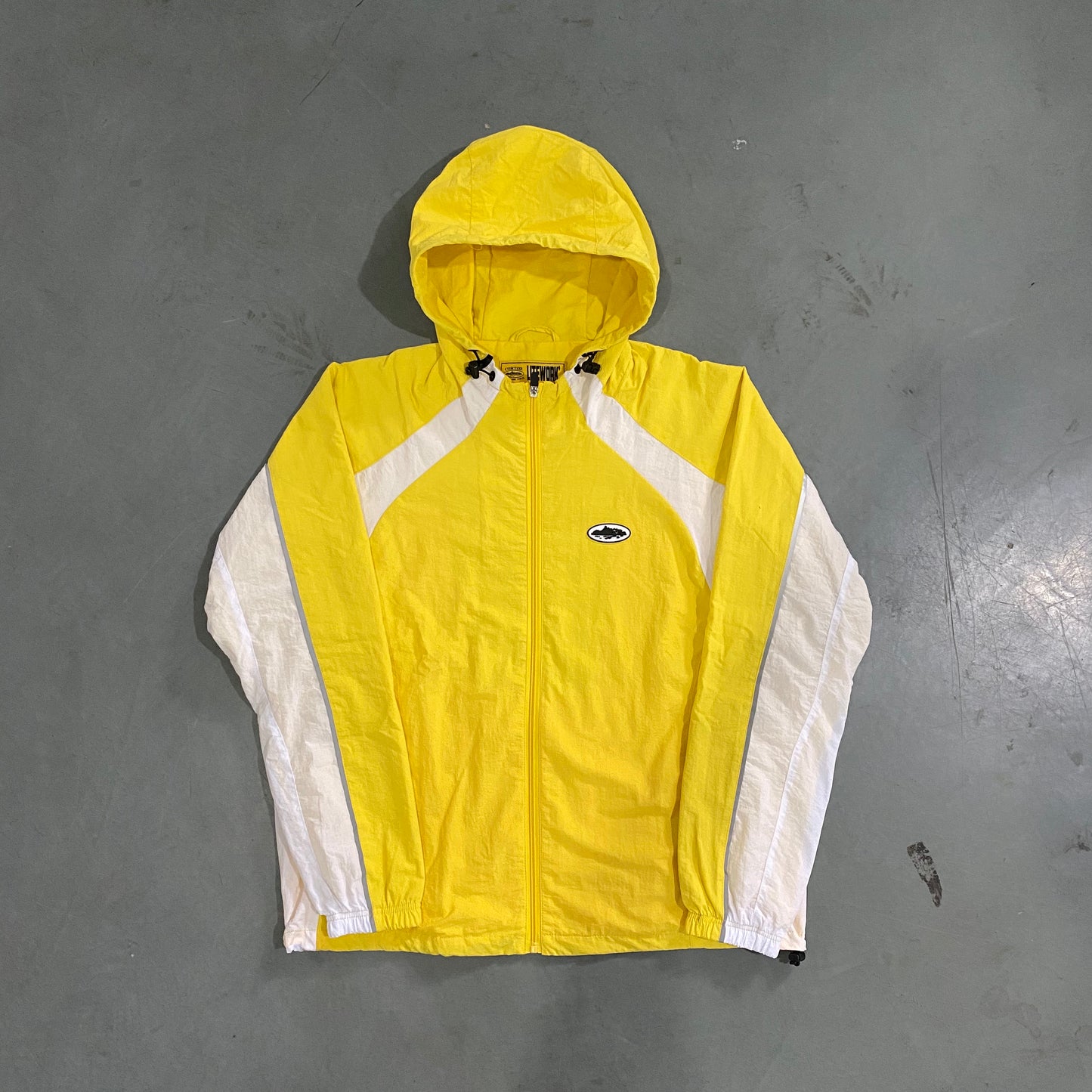 Corteiz Alcatraz Sun & Rain Windbreaker Yellow White