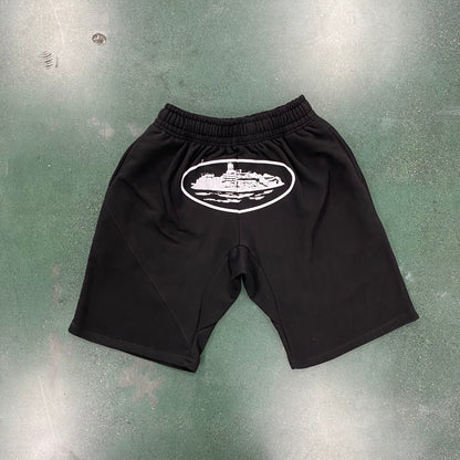 Corteiz Alcatraz Basic Shorts Black White