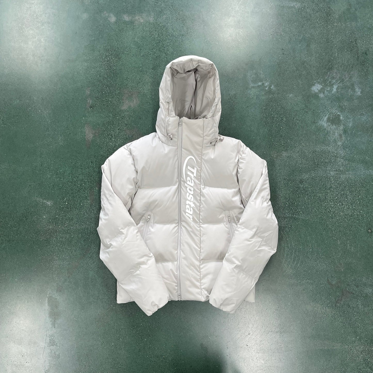 Trapstar Hyperdrive Technical Puffer Jacket Light Grey