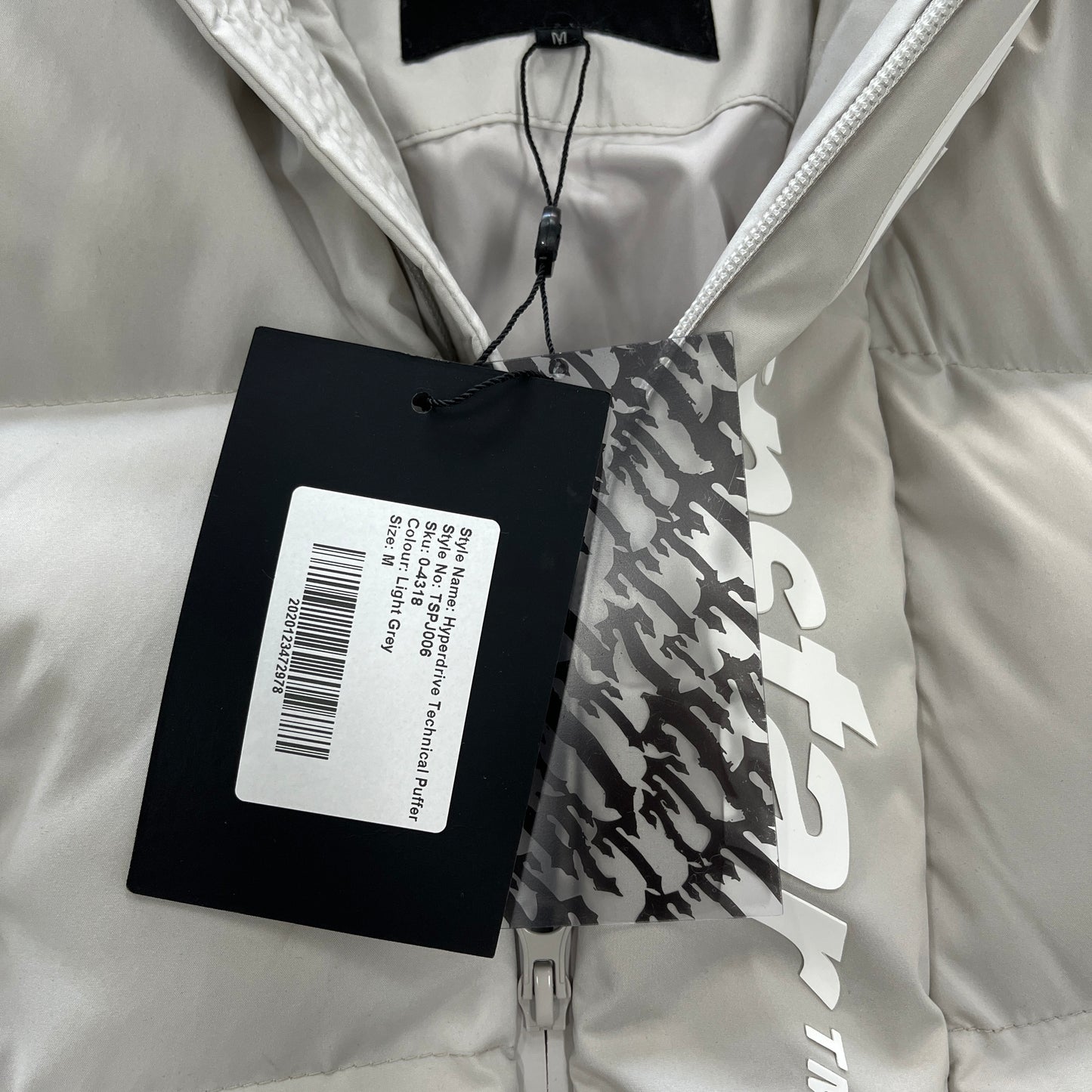 Trapstar Hyperdrive Technical Puffer Jacket Light Grey