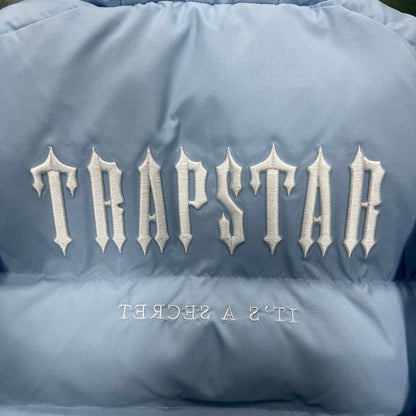 Trapstar Women’s Decodeed Hooded Puffer 2.0 Jacket Ice Blue