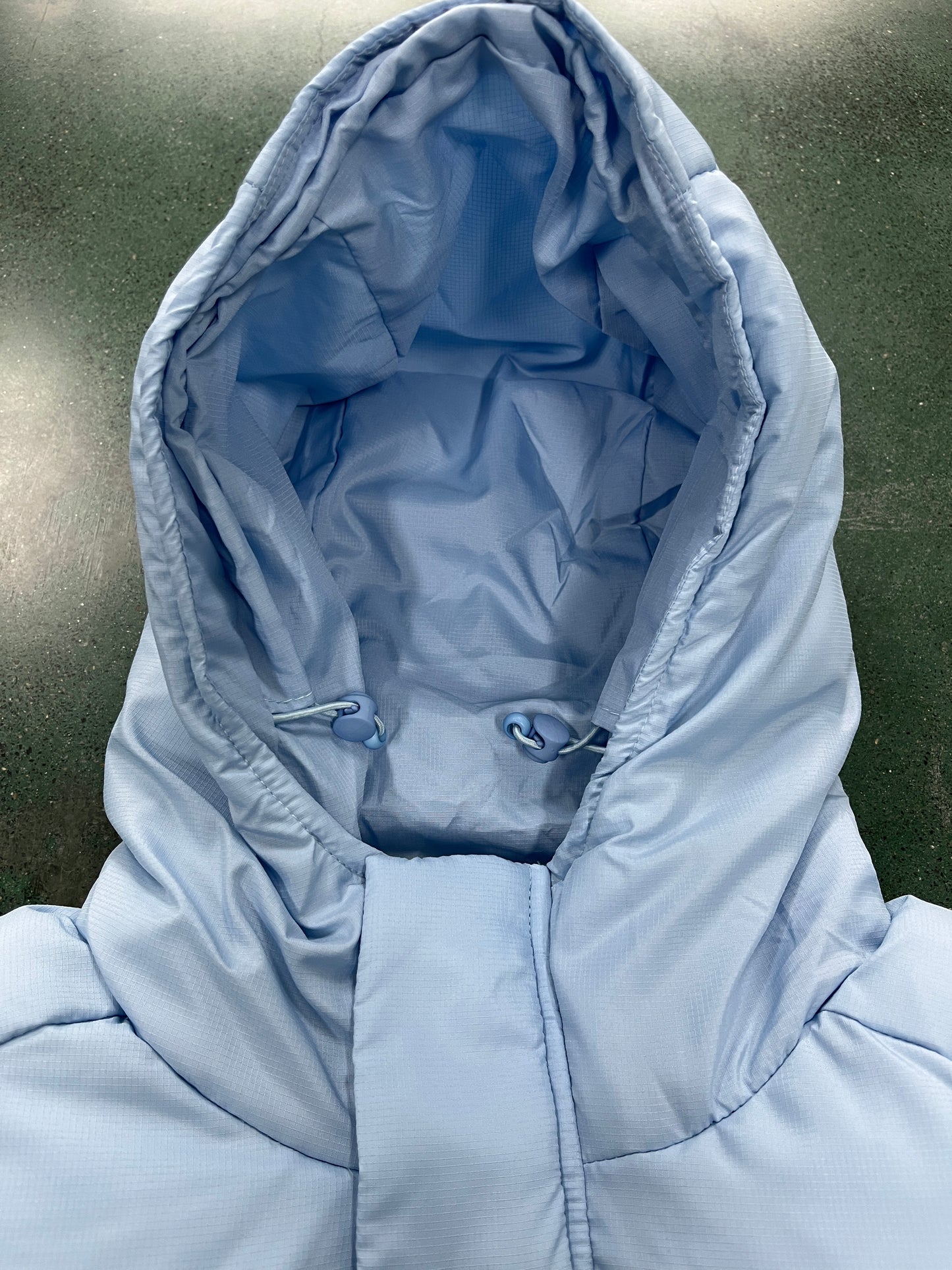 Trapstar Women’s Decodeed Hooded Puffer 2.0 Jacket Ice Blue