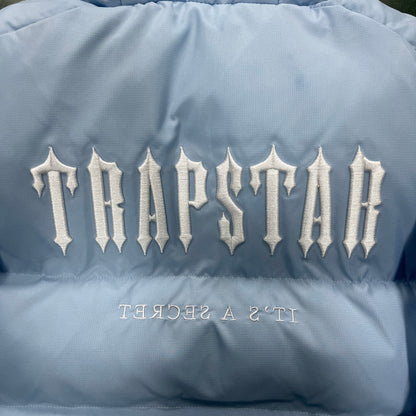 Trapstar Women’s Decodeed Hooded Puffer 2.0 Jacket Ice Blue