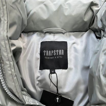 Trapstar Hyperdrive 2.0 Bomber Jacket Light Grey Red