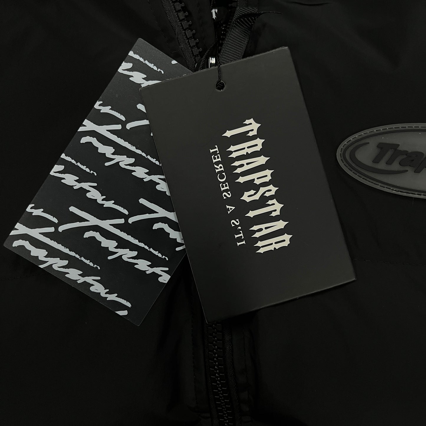 Trapstar Triple Black Hyperdrive Detachable Hood Puffer Jacket