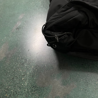 Trapstar Triple Black Hyperdrive Detachable Hood Puffer Jacket