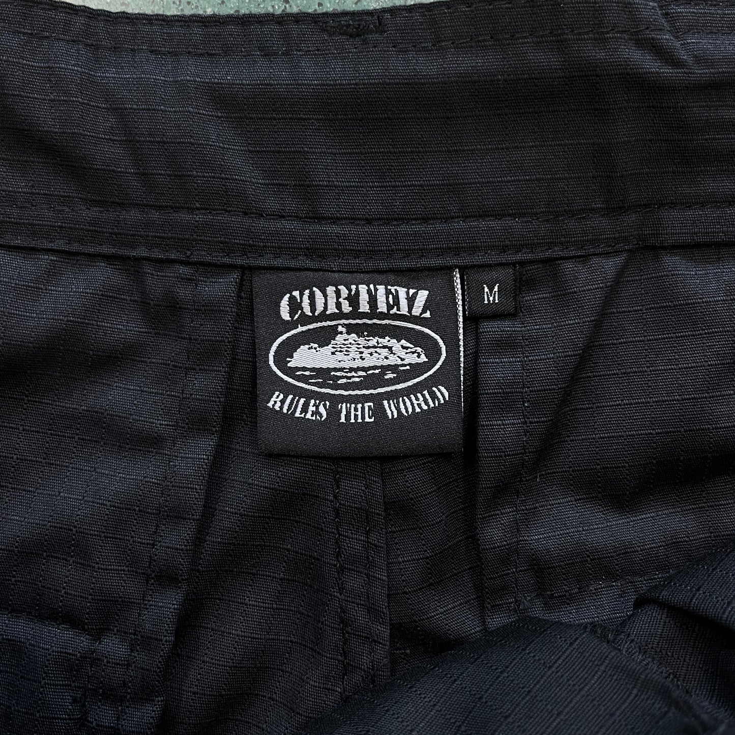 Corteiz Black Black Logo Cargo