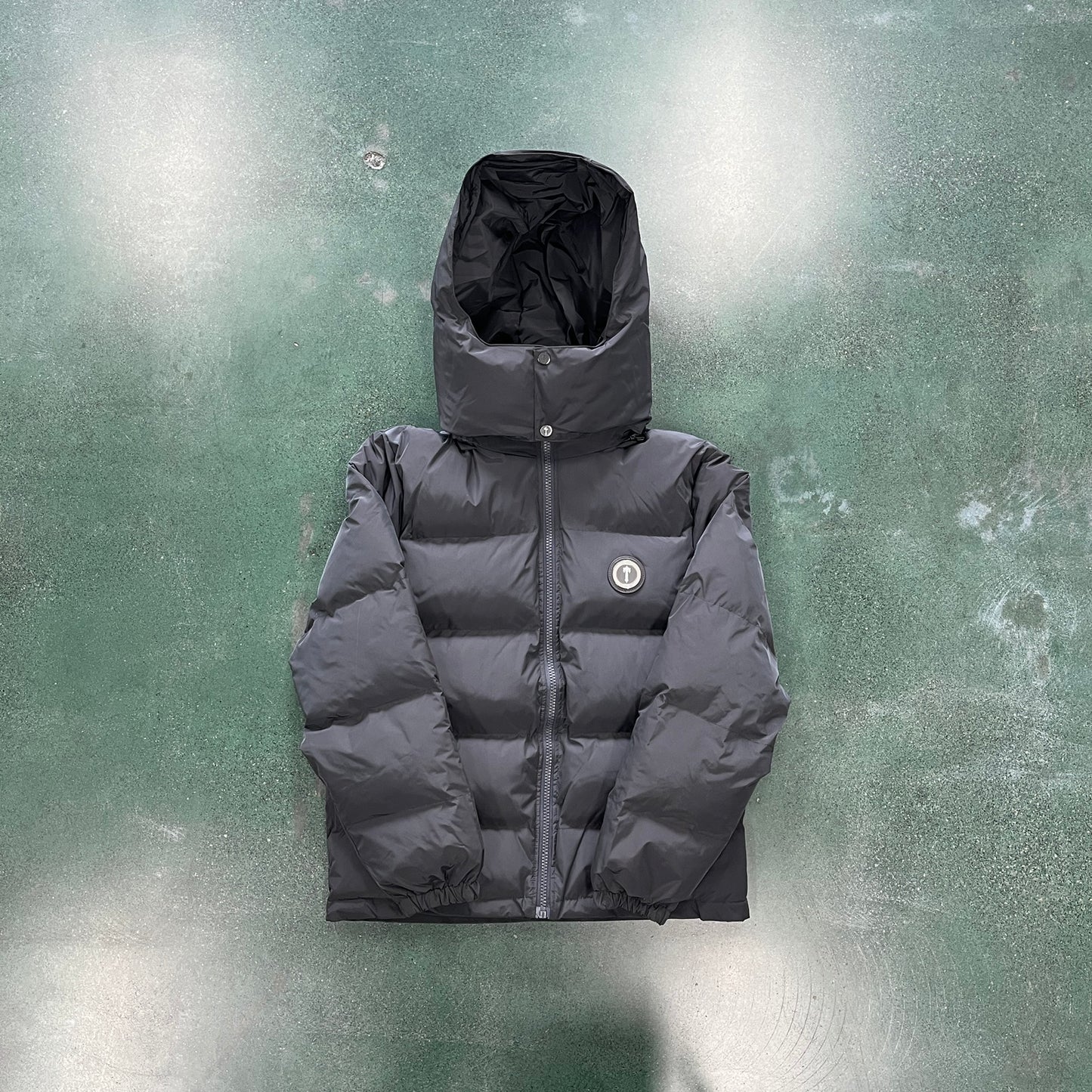 Trapstar Decodeed Hooded Puffer Jacket Stone