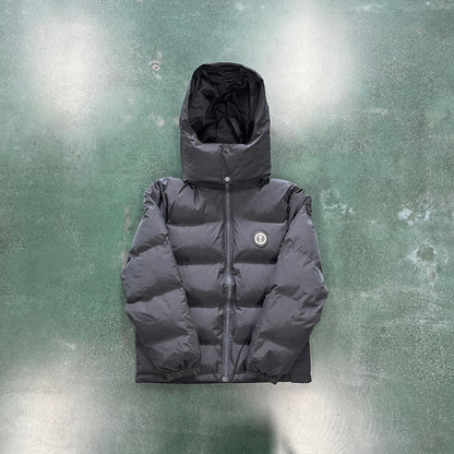 Trapstar Decodeed Hooded Puffer Jacket Stone