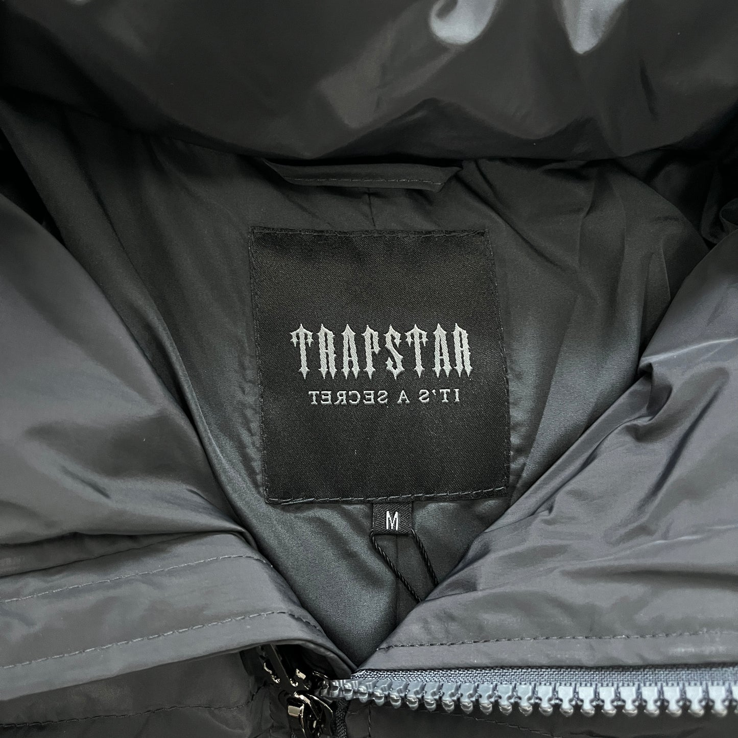 Trapstar Decodeed Hooded Puffer Jacket Stone