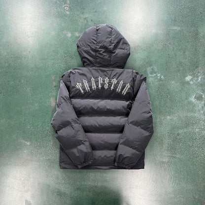Trapstar Decodeed Hooded Puffer Jacket Stone