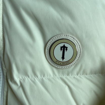 Trapstar Womens Irongate Detachable Hooded Puffer Jacket Cream