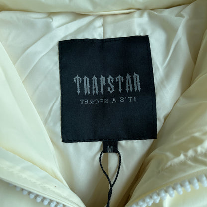 Trapstar Womens Irongate Detachable Hooded Puffer Jacket Cream