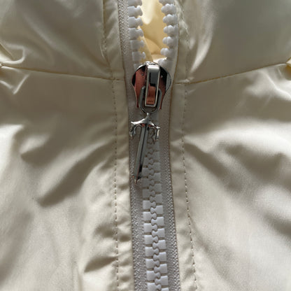 Trapstar Womens Irongate Detachable Hooded Puffer Jacket Cream