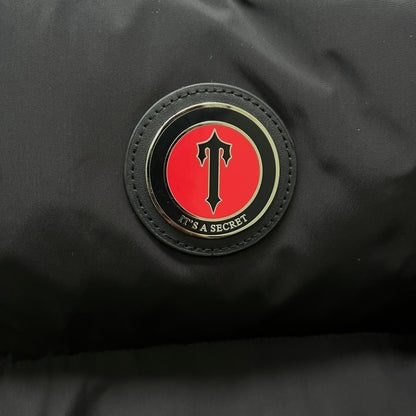 Trapstar Irongate Detachable Hooded Puffer Jacket Black Red
