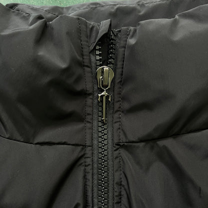 Trapstar Irongate Detachable Hooded Puffer Jacket Black Red