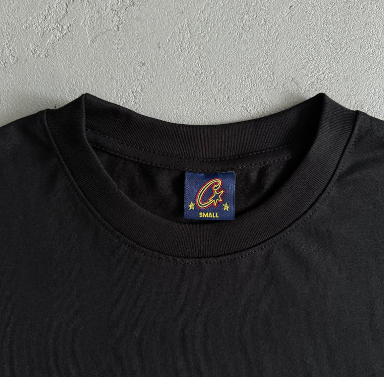 Corteiz Gothic Tee Black